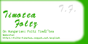 timotea foltz business card